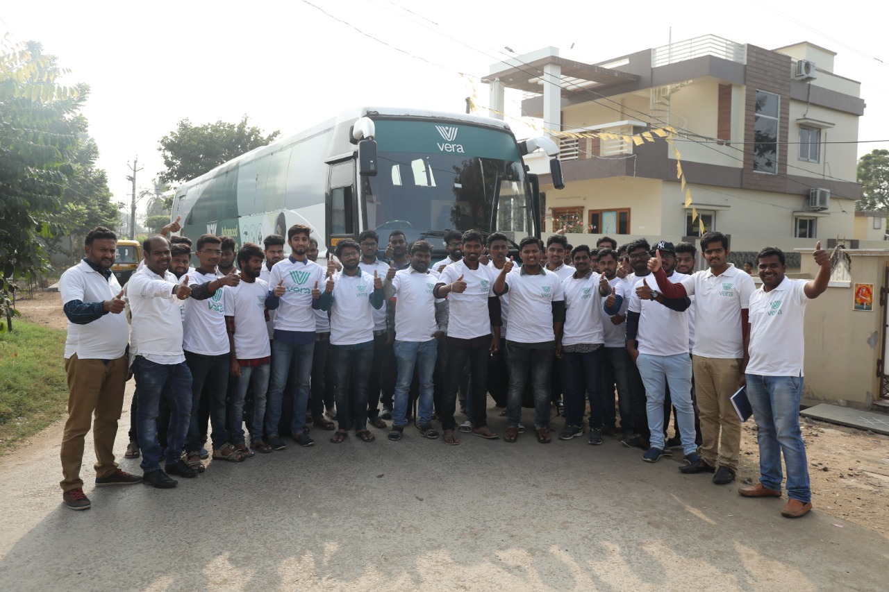 Vera team on-site at Burrapalem during the Smart Village rollout · 2019