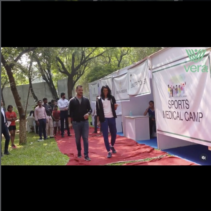 Sports medical camp on-site · Suchitra School · 2020 field deployment