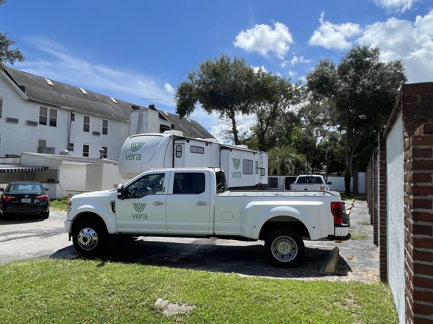 A Vera mobile unit on-site and in service